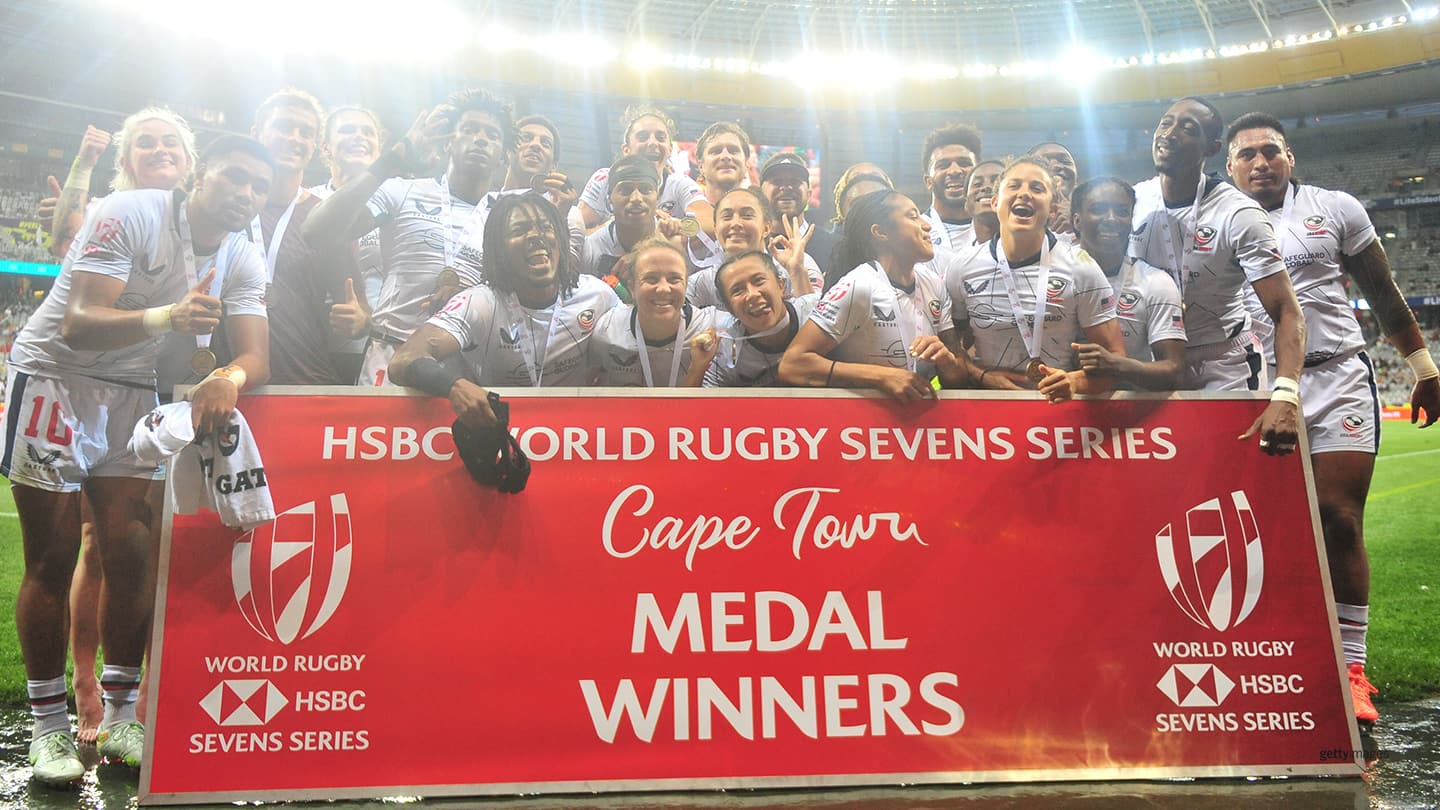 Team USA U.S. Men’s and Women’s Rugby Sevens Teams Earn Bronze Medals In Cape Town
